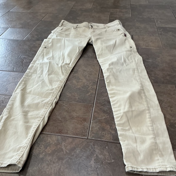 Silver Jeans Light Khaki Women's Chinos relaxed skinny - Picture 4 of 5
